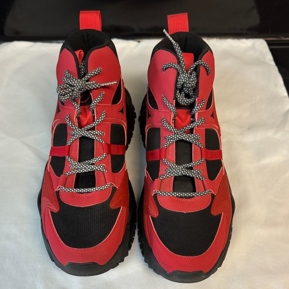 Stylish Red Javi Jiggy Red and Black Men's Boots